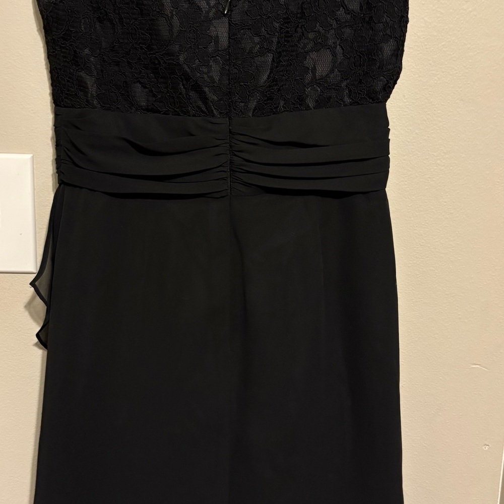 Jessica Howard Black Strapless Lace Dress